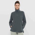 Women's Crewneck Pullover Essential Cosy Fleece Ebony