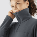 Women's Crewneck Pullover Essential Cosy Fleece Ebony - Image 4