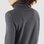 Women's Full Zip Midlayer Jacket Essential Cosy Fleece Ebony - Image 4