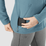 Women's Full Zip Midlayer Jacket Essential Cosy Fleece Mallard Blue - Image 5