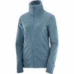 Women's Full Zip Midlayer Jacket Essential Cosy Fleece Mallard Blue - Image 6