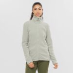 Women's Full Zip Midlayer Jacket Essential Cosy Fleece Wrought Iron - Image 2