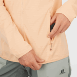 Women's Full Zip Midlayer Jacket Essential Lightwarm Apricot Ice - Image 4