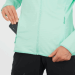 Women's Full Zip Midlayer Jacket Essential Lightwarm Beach Glass - Image 4