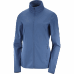 Women's Full Zip Midlayer Jacket Essential Lightwarm Dark Denim - Image 5