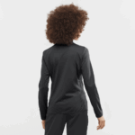 Women's Full Zip Midlayer Jacket Essential Lightwarm Deep Black - Image 2