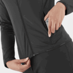 Women's Full Zip Midlayer Jacket Essential Lightwarm Deep Black - Image 3