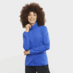 Women's Full Zip Midlayer Jacket Essential Lightwarm Nautical Blue