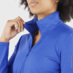 Women's Full Zip Midlayer Jacket Essential Lightwarm Nautical Blue - Image 3