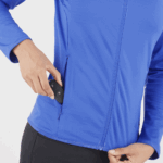 Women's Full Zip Midlayer Jacket Essential Lightwarm Nautical Blue - Image 5