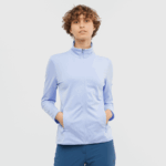 Women's Full Zip Midlayer Jacket Essential Lightwarm Serenity
