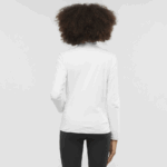 Women's Full Zip Midlayer Jacket Essential Lightwarm White - Image 2