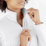 Women's Full Zip Midlayer Jacket Essential Lightwarm White - Image 5