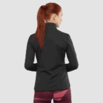 Women's Half Zip Midlayer Jacket Essential Lightwarm Black - Image 2