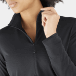 Women's Half Zip Midlayer Jacket Essential Lightwarm Deep Black - Image 3
