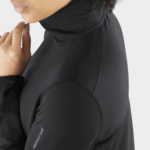 Women's Half Zip Midlayer Jacket Essential Lightwarm Deep Black - Image 5
