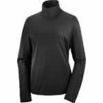 Women's Half Zip Midlayer Jacket Essential Lightwarm Deep Black - Image 6