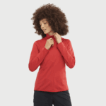 Women's Half Zip Midlayer Jacket Essential Lightwarm Samba