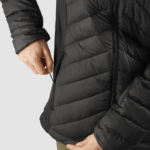 Women's Insulated Jacket Hoodie Essential Xwarm Down Black - Image 4