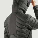 Women's Insulated Jacket Hoodie Essential Xwarm Down Black - Image 6