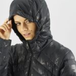 Women's Insulated Jacket Hoodie Essential Xwarm Down Black-He - Image 5