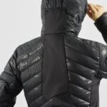 Women's Insulated Jacket Hoodie Essential Xwarm Down Black-He - Image 6