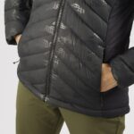 Women's Insulated Jacket Hoodie Essential Xwarm Down Black-He - Image 8