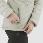 Women's Insulated Jacket Hoodie Essential Xwarm Down Wrought Iron - Image 4