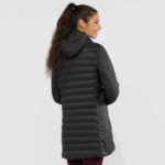 Women's Insulated Jacket Hoodie Essential Xwarm Long Ebony - Image 2