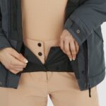 Women's Insulated Jacket Hoodie Snow Rebel Ebony - Image 4