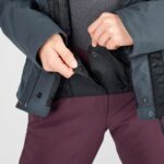 Women's Insulated Jacket Hoodie Speed Ebony-Black - Image 4