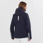 Women's Insulated Jacket Hoodie Speed Night Sky-White - Image 3