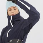 Women's Insulated Jacket Hoodie Speed Night Sky-White - Image 6