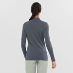 Women's Long Sleeve Baselayer Essential Seamless Ebony - Image 3
