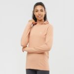 Women's Long Sleeve T-Shirt Hoodie Essential Seamless Sirocco-Shell - Image 2