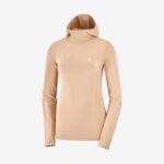 Women's Long Sleeve T-Shirt Hoodie Essential Seamless Sirocco-Shell