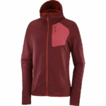Women's Midlayer Jacket Hoodie Essential Lightwarm Hooded Cabernet-Earth Red - Image 6