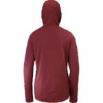 Women's Midlayer Jacket Hoodie Essential Lightwarm Hooded Cabernet-Earth Red - Image 7
