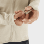 Women's Midlayer Jacket Hoodie Essential Lightwarm Hooded Plaza Taupe - Image 3