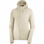 Women's Midlayer Jacket Hoodie Essential Lightwarm Hooded Plaza Taupe - Image 6