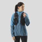 Women's Running Vest With Flasks Included Active Skin 8 Black-Ebony - Image 2