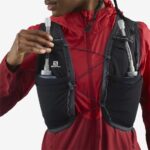 Women's Running Vest With Flasks Included Active Skin 8 Black-Ebony - Image 5