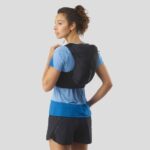 Women's Running Vest With Flasks Included Adv Skin 12 Black-Ebony - Image 3