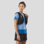 Women's Running Vest With Flasks Included Adv Skin 5 Black-Ebony - Image 2