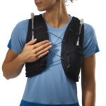 Women's Running Vest With Flasks Included Adv Skin 5 Black-Ebony - Image 5