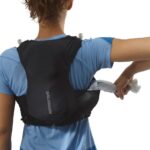 Women's Running Vest With Flasks Included Adv Skin 5 Black-Ebony - Image 7
