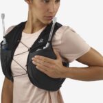 Women's Running Vest With Flasks Included Sense Pro 10 Black-Ebony - Image 5