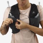 Women's Running Vest With Flasks Included Sense Pro 10 Black-Ebony - Image 6