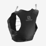 Women's Running Vest With Flasks Included Sense Pro 5 Black-Ebony