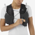 Women's Running Vest With Flasks Included Sense Pro 5 Black-Ebony - Image 5